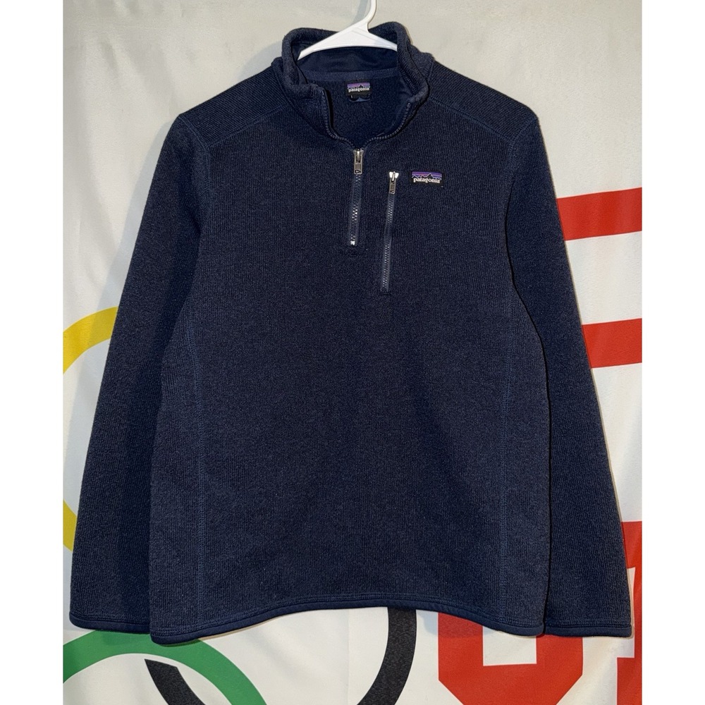 Patagonia Better Sweater Youth XL 14 Navy Blue 1/4 Zip Pullover